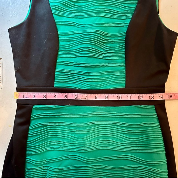 Dana Buchman size 6 black and green Sleeveless sheath midi dress - Picture 9 of 11